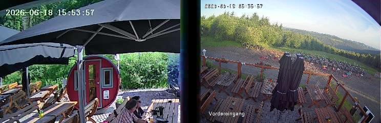 Archived image Webcam Niedersfeld - Mountain Hut Hochheide