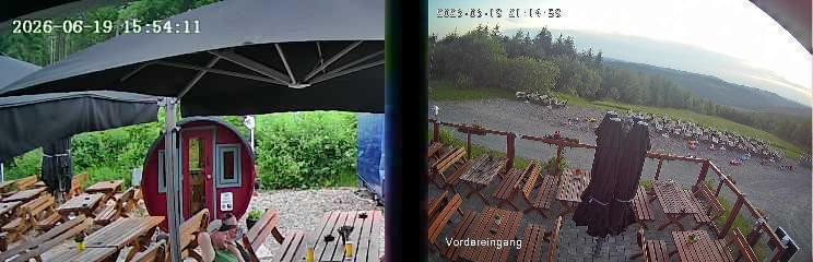 Archiv Foto Webcam Niedersfeld: Ausblick von der Hochheidehütte
