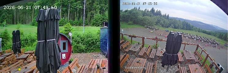 Archiv Foto Webcam Niedersfeld: Ausblick von der Hochheidehütte