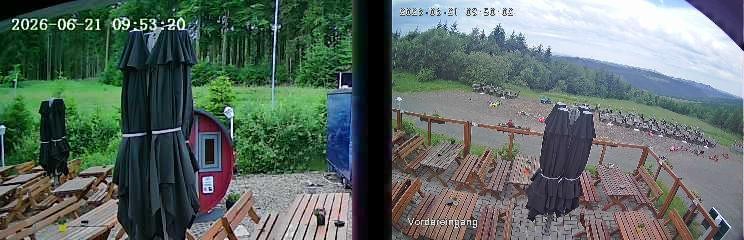 Archiv Foto Webcam Niedersfeld: Ausblick von der Hochheidehütte