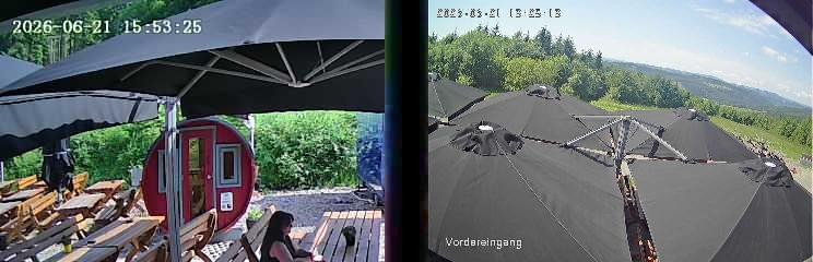 Archiv Foto Webcam Niedersfeld: Ausblick von der Hochheidehütte