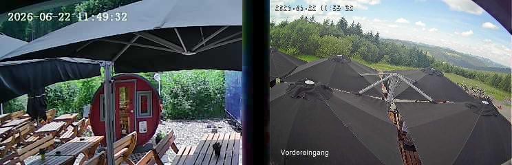 Archiv Foto Webcam Niedersfeld: Ausblick von der Hochheidehütte