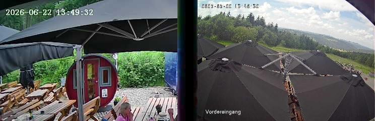Archiv Foto Webcam Niedersfeld: Ausblick von der Hochheidehütte