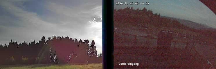 Archived image Webcam Niedersfeld - Mountain Hut Hochheide