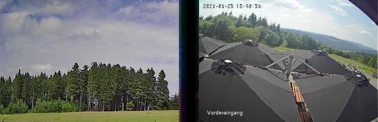Archiv Foto Webcam Niedersfeld: Ausblick von der Hochheidehütte