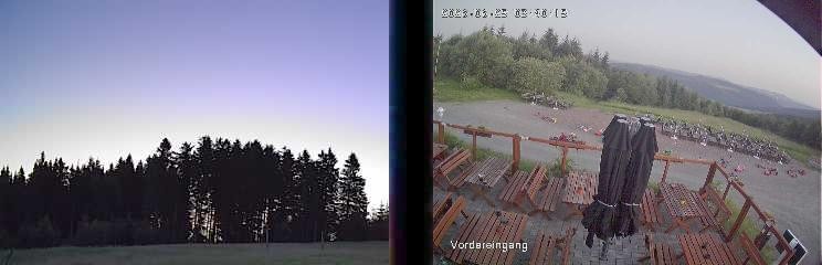 Archiv Foto Webcam Niedersfeld: Ausblick von der Hochheidehütte