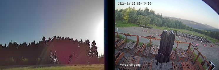 Archiv Foto Webcam Niedersfeld: Ausblick von der Hochheidehütte