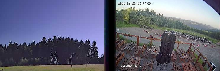 Archiv Foto Webcam Niedersfeld: Ausblick von der Hochheidehütte