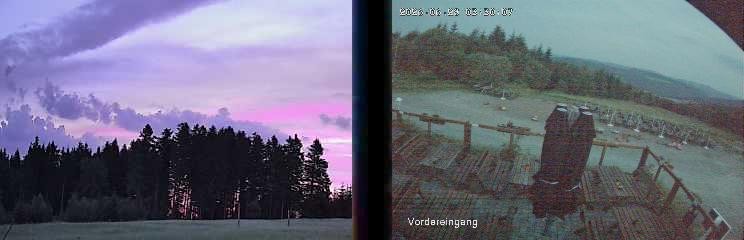 Archived image Webcam Niedersfeld - Mountain Hut Hochheide