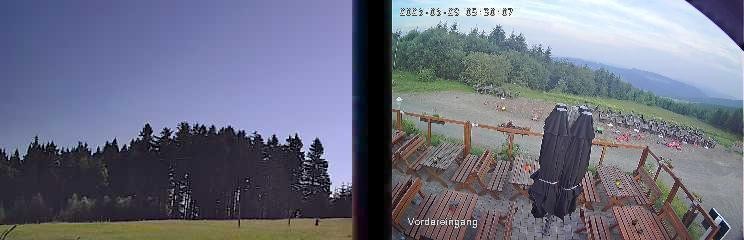 Archived image Webcam Niedersfeld - Mountain Hut Hochheide