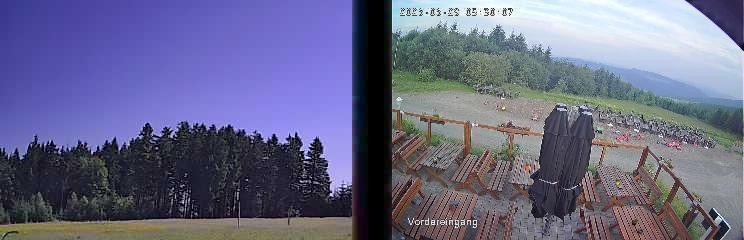 Archiv Foto Webcam Niedersfeld: Ausblick von der Hochheidehütte