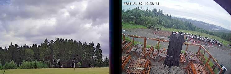Archiv Foto Webcam Niedersfeld: Ausblick von der Hochheidehütte