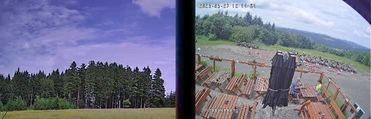 Archiv Foto Webcam Niedersfeld: Ausblick von der Hochheidehütte