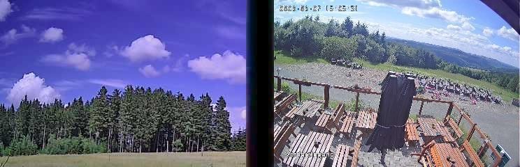 Archiv Foto Webcam Niedersfeld: Ausblick von der Hochheidehütte