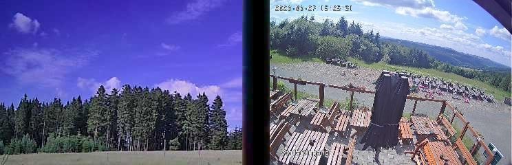 Archiv Foto Webcam Niedersfeld: Ausblick von der Hochheidehütte