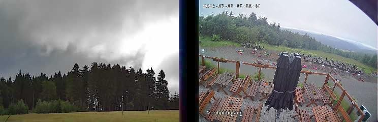 Archiv Foto Webcam Niedersfeld: Ausblick von der Hochheidehütte