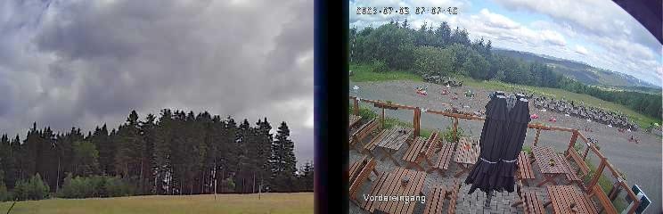 Archiv Foto Webcam Niedersfeld: Ausblick von der Hochheidehütte