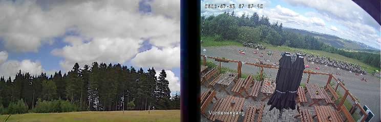 Archiv Foto Webcam Niedersfeld: Ausblick von der Hochheidehütte
