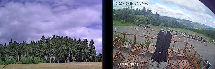 Archiv Foto Webcam Niedersfeld: Ausblick von der Hochheidehütte