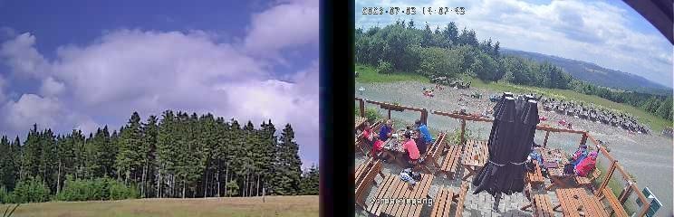 Archiv Foto Webcam Niedersfeld: Ausblick von der Hochheidehütte
