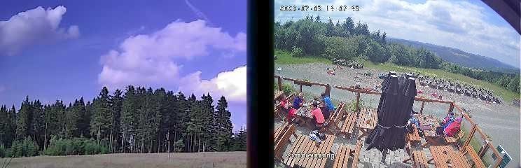 Archiv Foto Webcam Niedersfeld: Ausblick von der Hochheidehütte