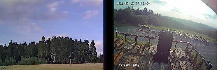 Archiv Foto Webcam Niedersfeld: Ausblick von der Hochheidehütte