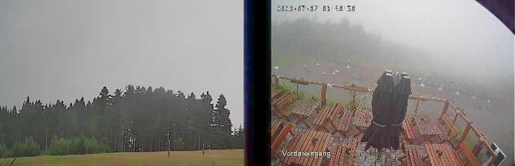 Archiv Foto Webcam Niedersfeld: Ausblick von der Hochheidehütte