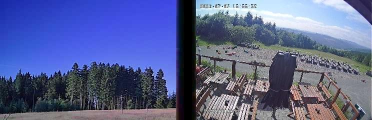 Archived image Webcam Niedersfeld - Mountain Hut Hochheide