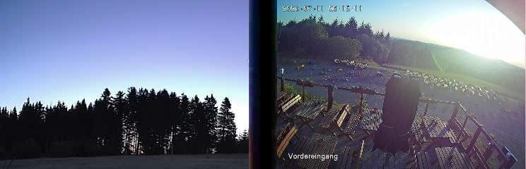 Archiv Foto Webcam Niedersfeld: Ausblick von der Hochheidehütte