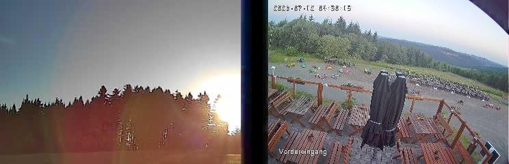 Archiv Foto Webcam Niedersfeld: Ausblick von der Hochheidehütte