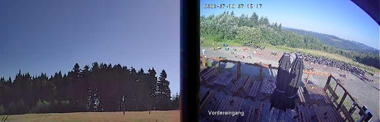 Archiv Foto Webcam Niedersfeld: Ausblick von der Hochheidehütte