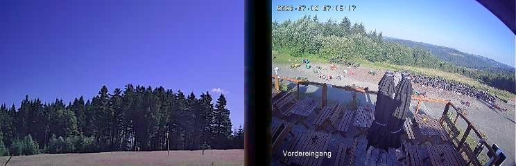 Archiv Foto Webcam Niedersfeld: Ausblick von der Hochheidehütte
