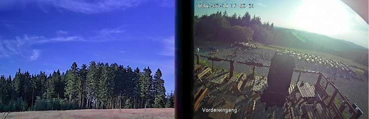 Archiv Foto Webcam Niedersfeld: Ausblick von der Hochheidehütte