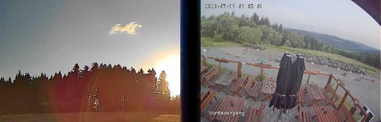 Archiv Foto Webcam Niedersfeld: Ausblick von der Hochheidehütte