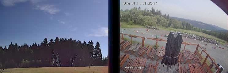 Archiv Foto Webcam Niedersfeld: Ausblick von der Hochheidehütte