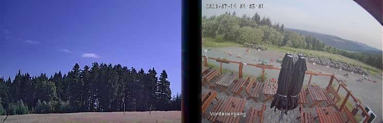 Archiv Foto Webcam Niedersfeld: Ausblick von der Hochheidehütte