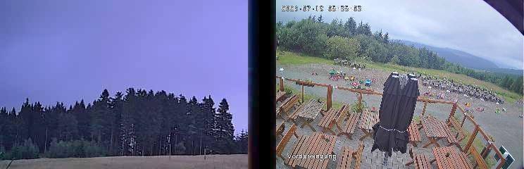 Archiv Foto Webcam Niedersfeld: Ausblick von der Hochheidehütte