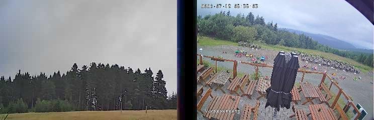 Archiv Foto Webcam Niedersfeld: Ausblick von der Hochheidehütte
