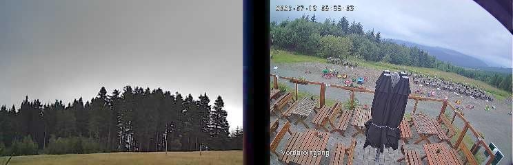 Archiv Foto Webcam Niedersfeld: Ausblick von der Hochheidehütte