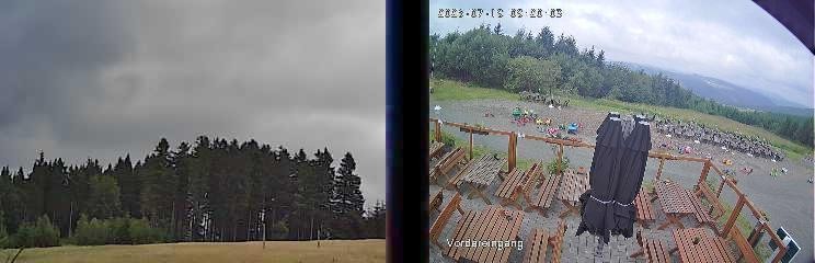 Archiv Foto Webcam Niedersfeld: Ausblick von der Hochheidehütte