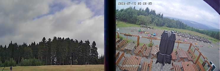 Archiv Foto Webcam Niedersfeld: Ausblick von der Hochheidehütte