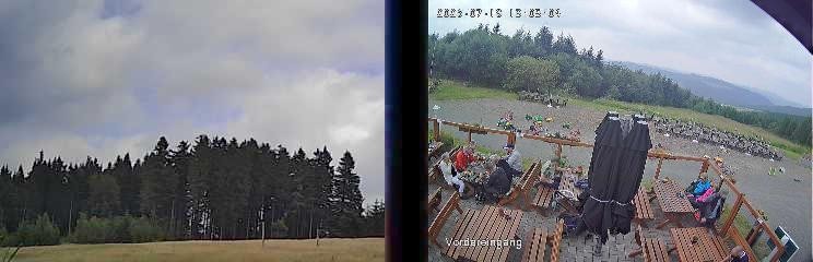 Archiv Foto Webcam Niedersfeld: Ausblick von der Hochheidehütte