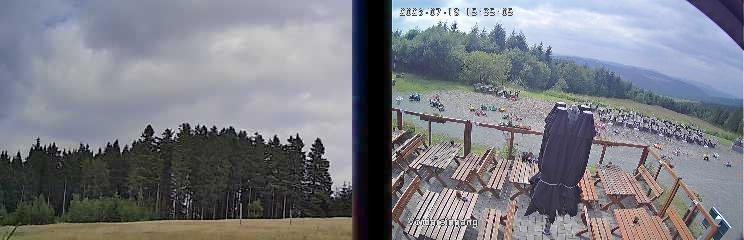Archiv Foto Webcam Niedersfeld: Ausblick von der Hochheidehütte