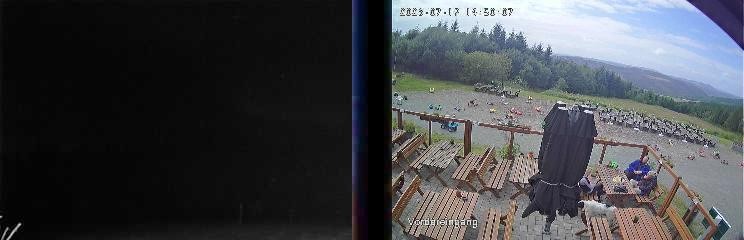 Archiv Foto Webcam Niedersfeld: Ausblick von der Hochheidehütte