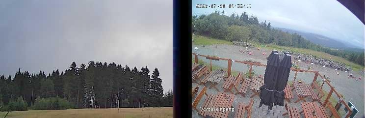 Archiv Foto Webcam Niedersfeld: Ausblick von der Hochheidehütte
