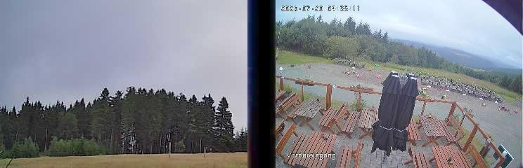 Archiv Foto Webcam Niedersfeld: Ausblick von der Hochheidehütte