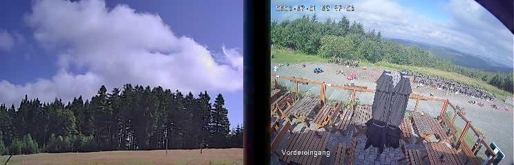 Archived image Webcam Niedersfeld - Mountain Hut Hochheide