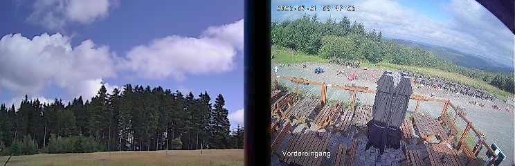 Archived image Webcam Niedersfeld - Mountain Hut Hochheide