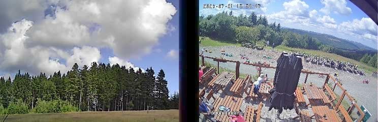 Archived image Webcam Niedersfeld - Mountain Hut Hochheide