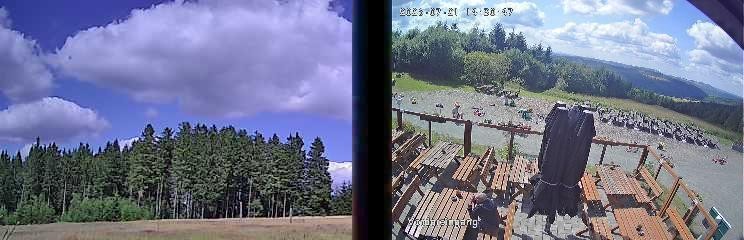 Archived image Webcam Niedersfeld - Mountain Hut Hochheide